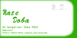 mate doba business card